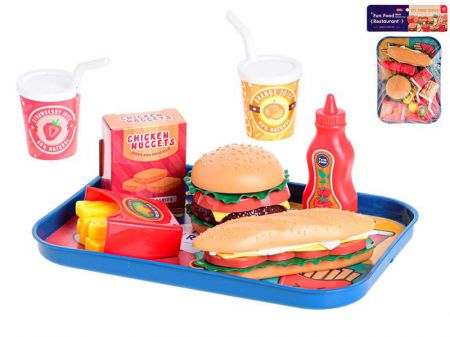 Fast food set s podnosem 26 x 19 cm 26 ks