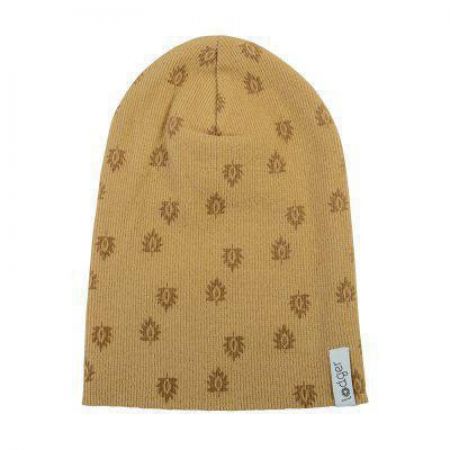 Lodger Čepička Beanie Print Rib - Honey 1 - 2 roky